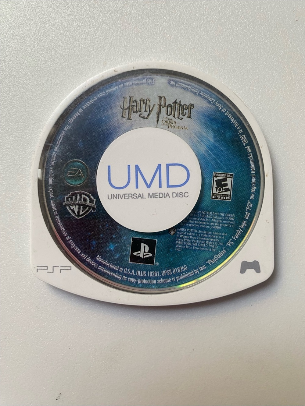 Sony PSP UMD Disc Harry Potter Order of the Phoenix - Blue and White